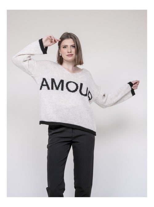 Jersey con inscripción amour KLAOFINA - Kiabi