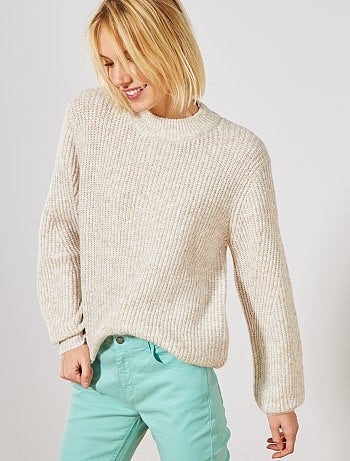 Jersey con manga tipo globo - Kiabi