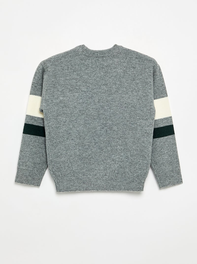 Jersey con mensaje Gris - Kiabi