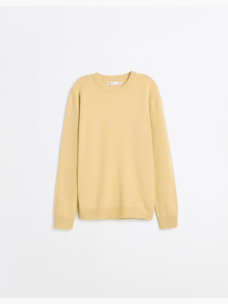 Jersey con mezcla de lana, mo fashion Amarillo - Kiabi