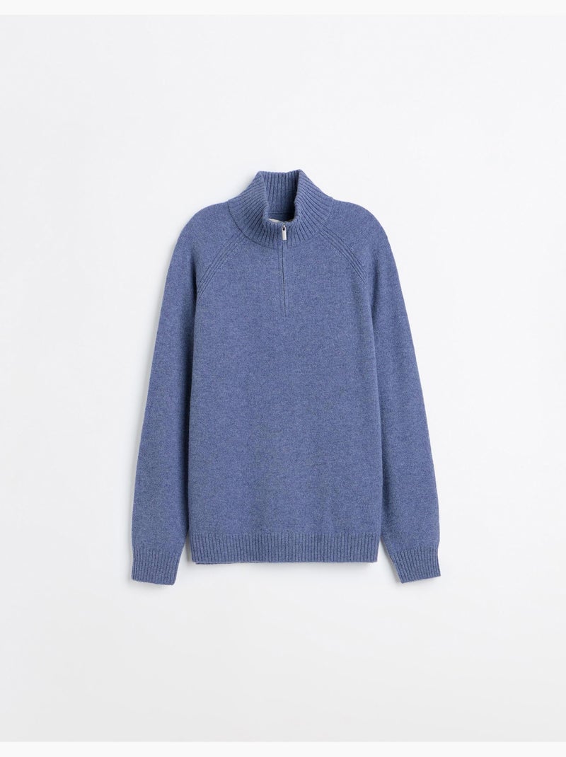 Jersey con mezcla de lana, mo fashion Azul - Kiabi