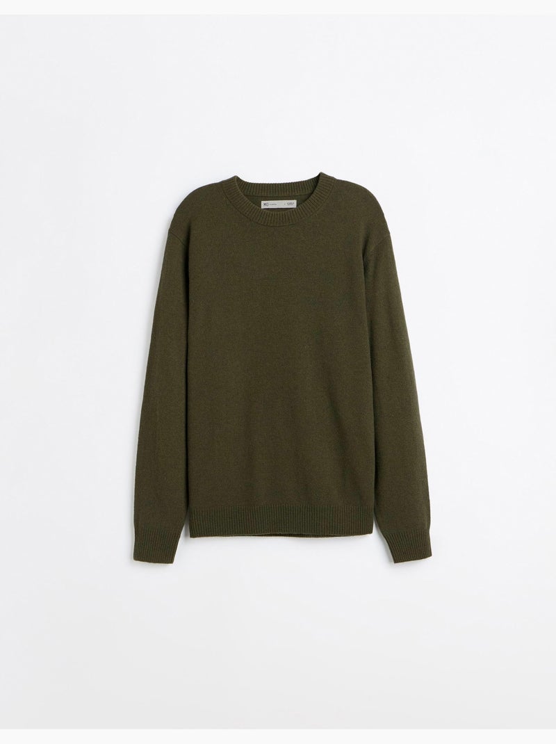 Jersey con mezcla de lana, mo fashion Verde - Kiabi
