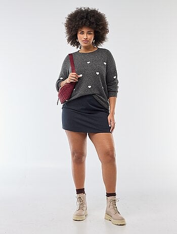 Jersey con motivo de corazones 'Vero Moda Curve'