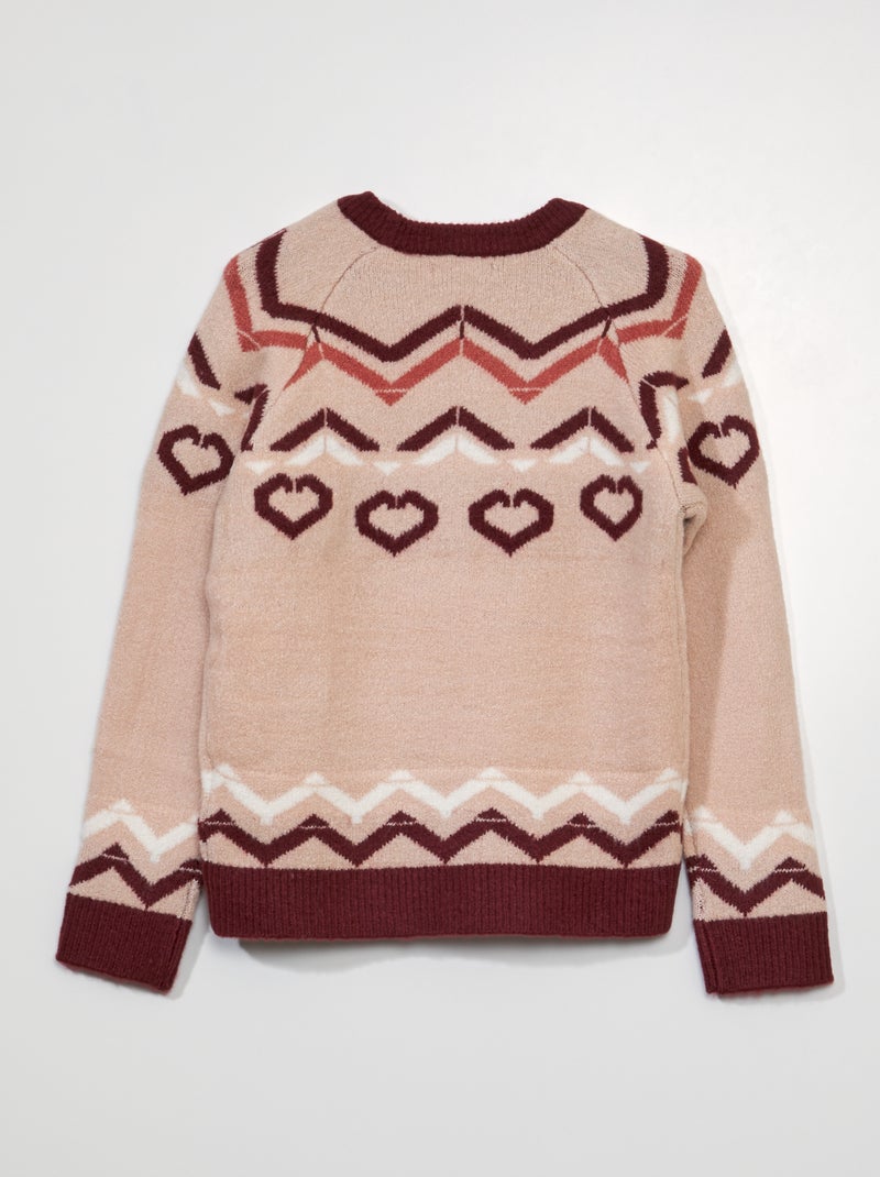 Jersey con motivo jacquard ROSA - Kiabi