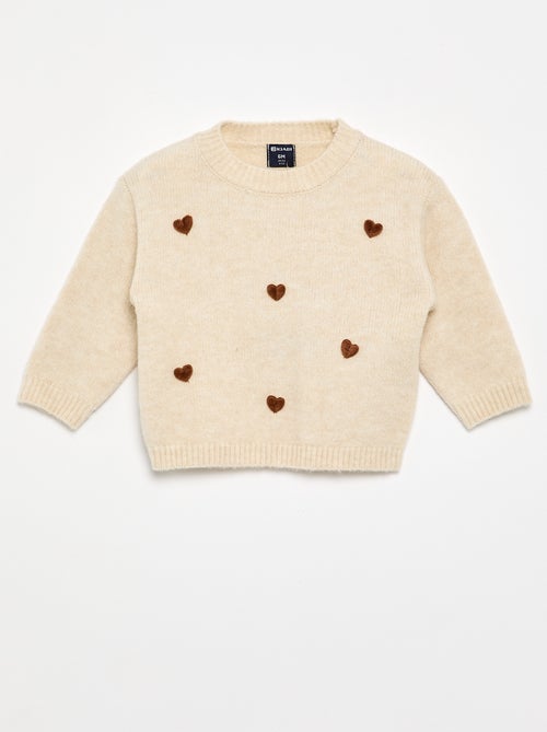 Jersey con motivos de 'corazones' - Kiabi