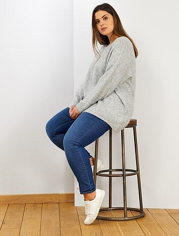 Jersey con rayas de hilo brillante - Kiabi