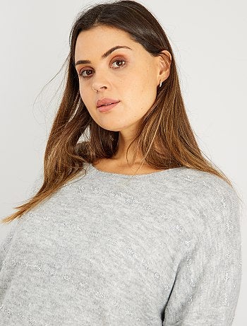 Jersey con rayas de hilo brillante - Kiabi