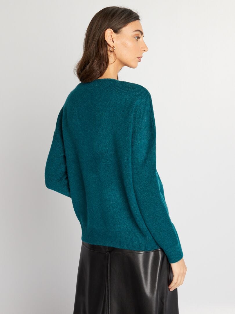 Jersey con sisas bajas VERDE - Kiabi