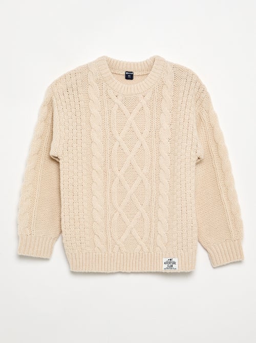 Jersey con trenzas - Kiabi Jersey con trenzas - Kiabi