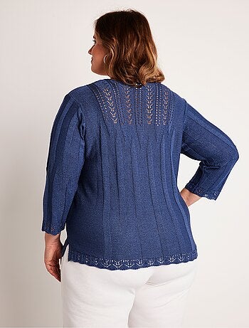 Jersey corto calado cuello redondo - Afibel