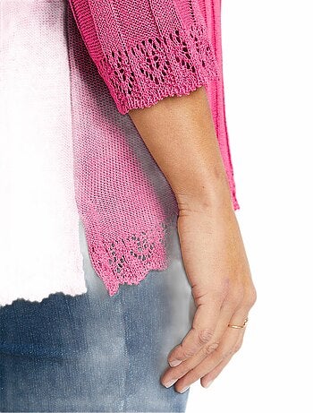 Jersey corto calado cuello redondo - Afibel