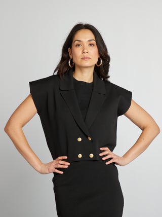Jersey corto estilo blazer