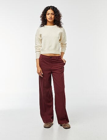 Jersey crop top de punto suave
