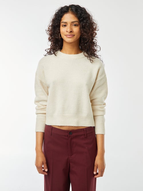 Jersey crop top de punto suave - Kiabi