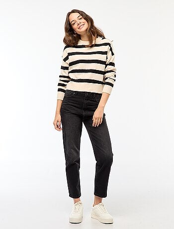 Jersey crop top de punto suave