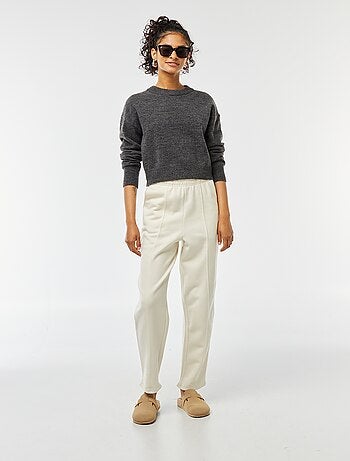 Jersey crop top de punto suave