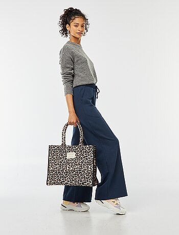 Jersey crop top de punto suave