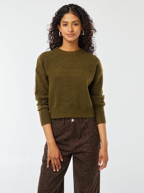 Jersey crop top de punto suave - Kiabi