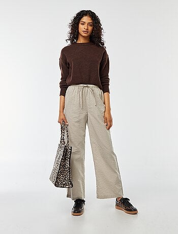 Jersey crop top de punto suave
