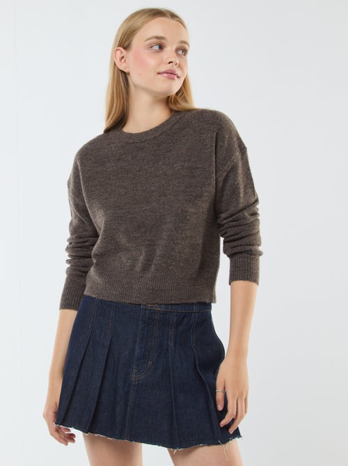 Jersey crop top de punto suave - Kiabi