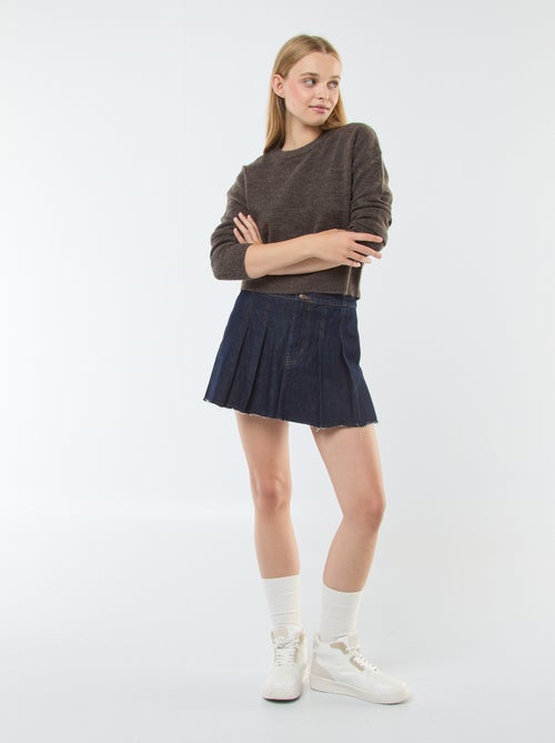 Jersey crop top de punto suave - Kiabi