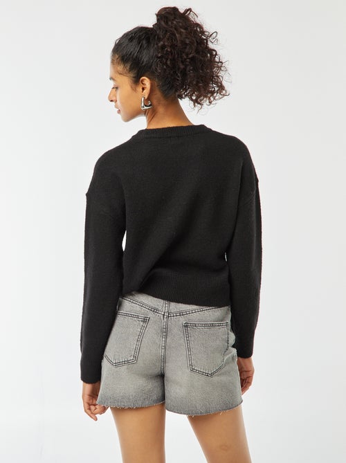 Jersey crop top de punto suave - Kiabi