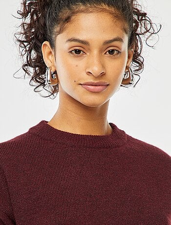 Jersey crop top de punto suave