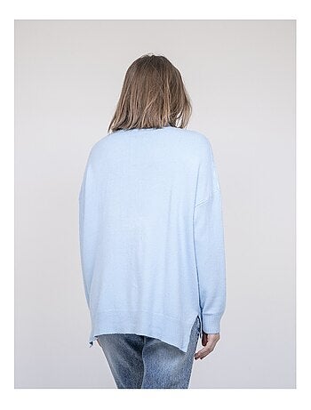 Jersey cuello alto con lentejuelas KARLINE