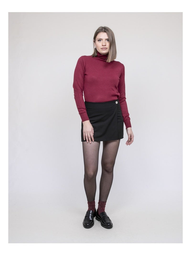 Jersey cuello alto KANTARA Burdeos - Kiabi