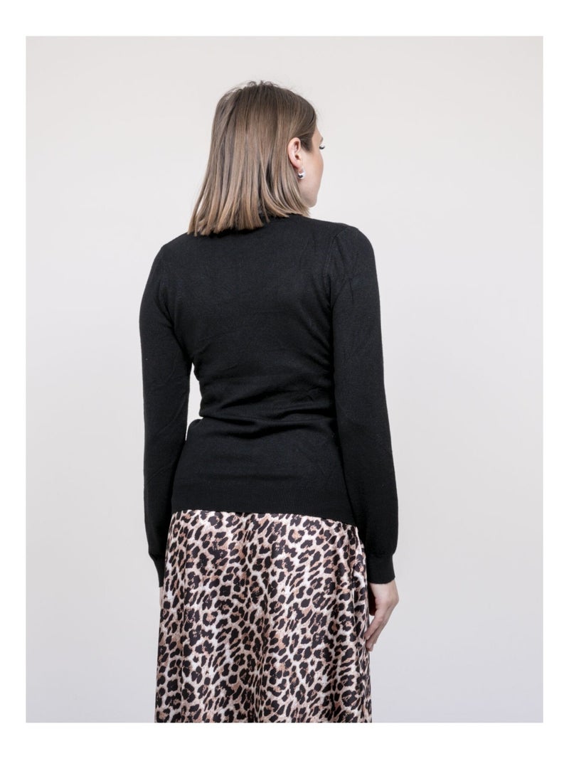 Jersey cuello alto KANTARA Negro - Kiabi