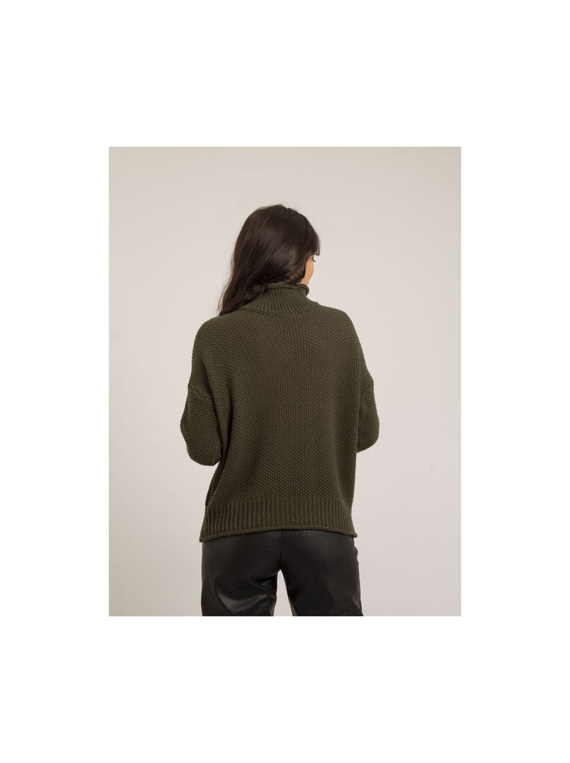Jersey cuello alto KIANTY Caqui - Kiabi