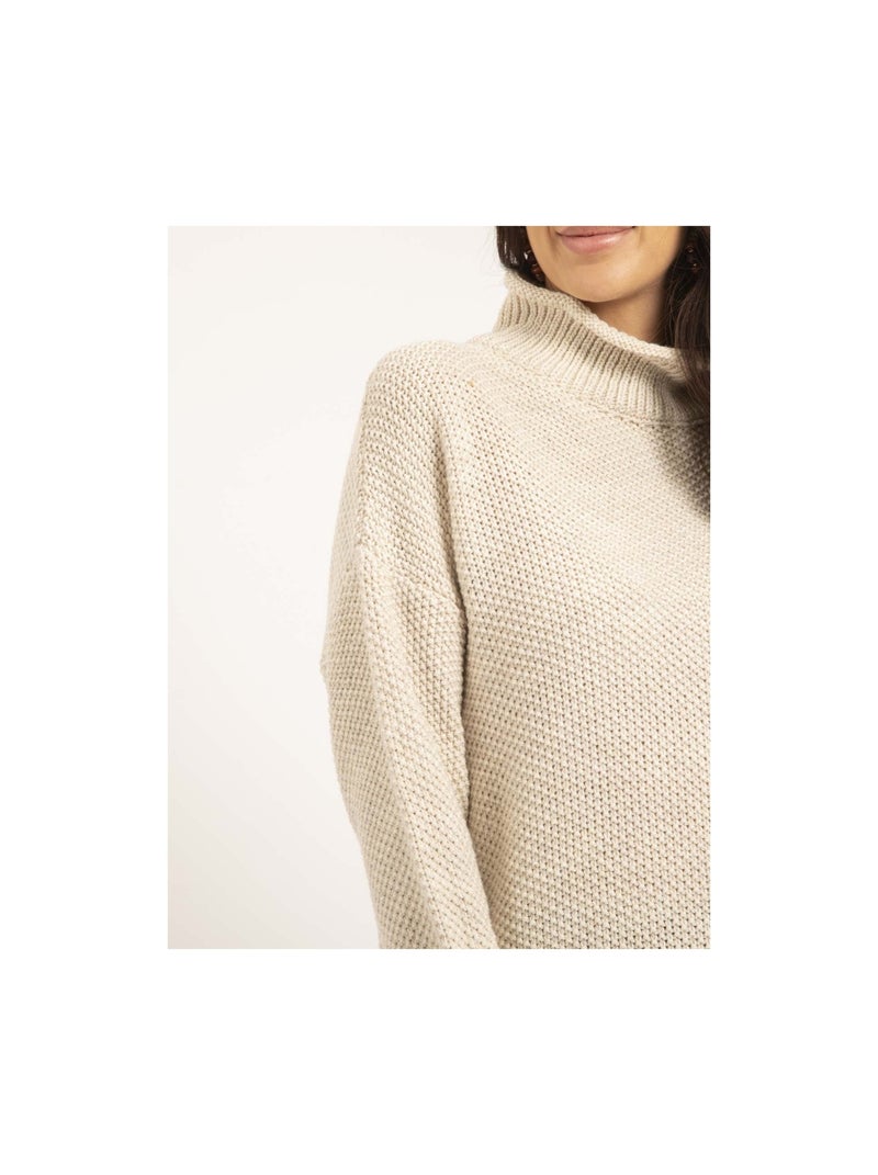 Jersey cuello alto KIANTY Crudo - Kiabi