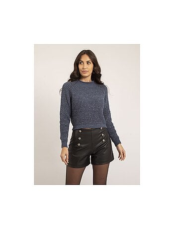 Jersey cuello alto lurex KAMPALA