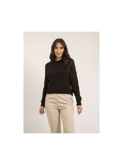 Jersey cuello alto lurex KAMPALA - Kiabi