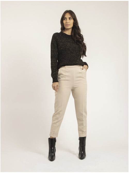 Jersey cuello alto lurex KAMPALA - Kiabi