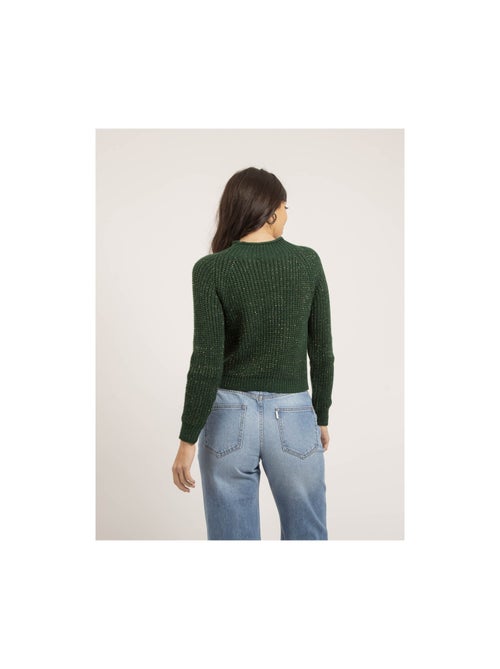 Jersey cuello alto lurex KAMPALA - Kiabi