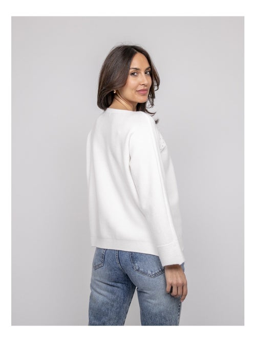 Jersey cuello barco con strass KAJU - Kiabi