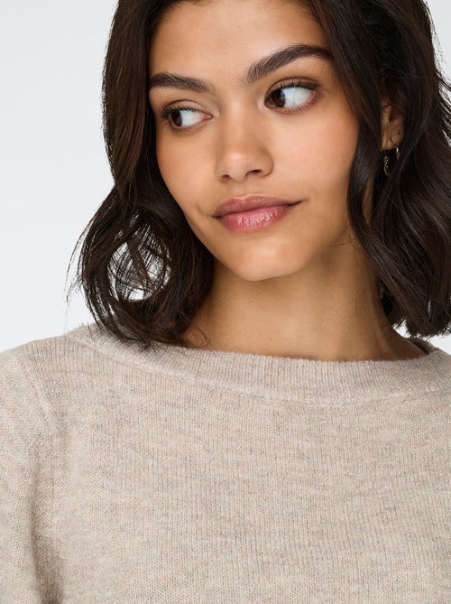 Jersey cuello barco 'JDY' liso - Kiabi