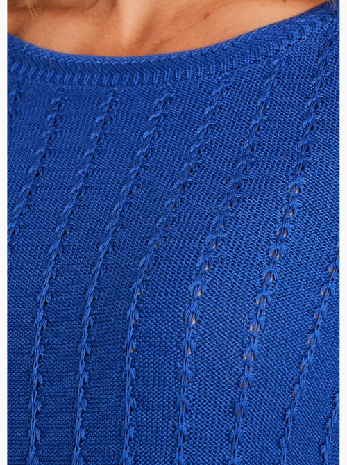 Jersey cuello barco y manga 3/4 - Afibel - Kiabi