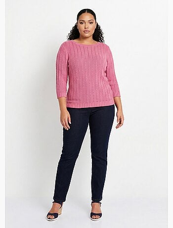 Jersey cuello barco y manga 3/4 - Afibel