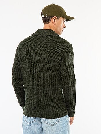 Jersey cuello chal liso