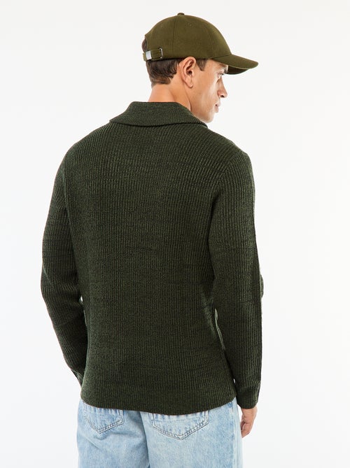 Jersey cuello chal liso - Kiabi