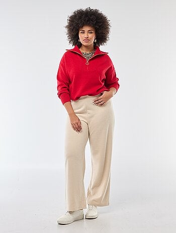 Jersey cuello chimenea con cremallera