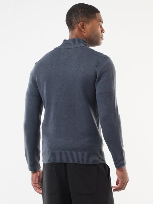 Jersey cuello chimenea de punto grueso - Kiabi