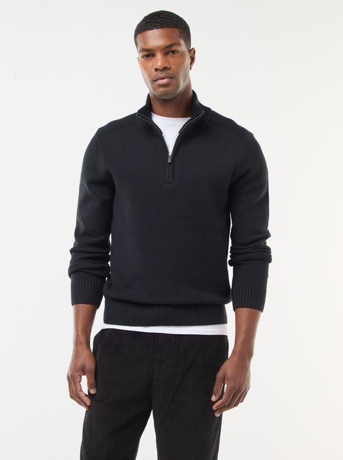 Jersey cuello chimenea de punto grueso - Kiabi