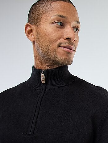 Jersey cuello chimenea de punto