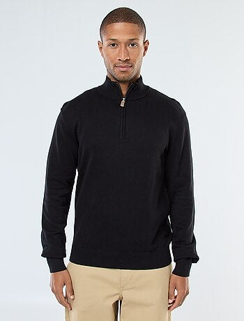 Jersey cuello chimenea de punto
