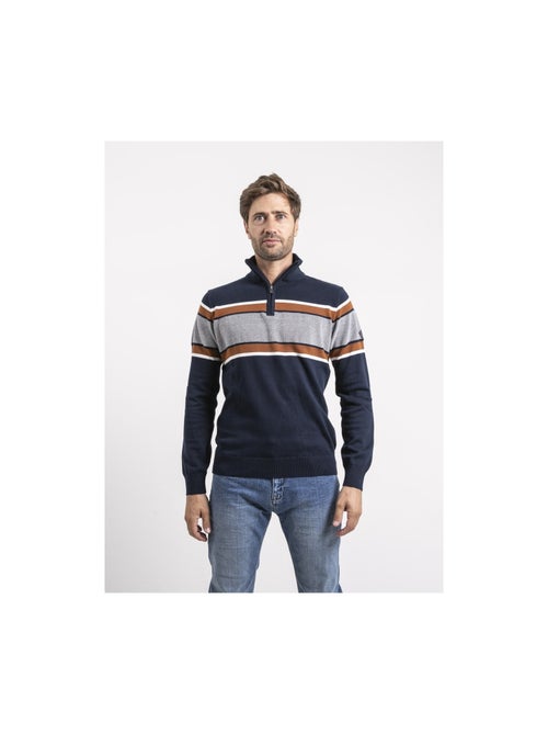 Jersey cuello con cremallera LOGONAL - Kiabi
