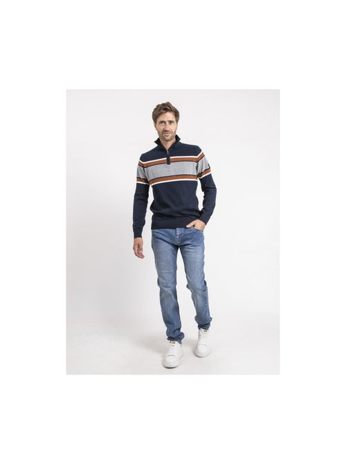 Jersey cuello con cremallera LOGONAL - Kiabi