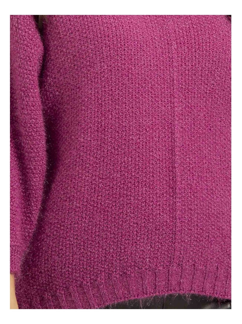 Jersey cuello en V KAFIA Violeta - Kiabi